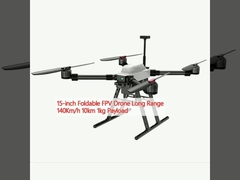 15 ιντσών FPV Drone Μακρύ βεληνεκές 140 χλμ/ώρα 10 χλμ. 1 κιλό ωφέλιμο φορτίο
